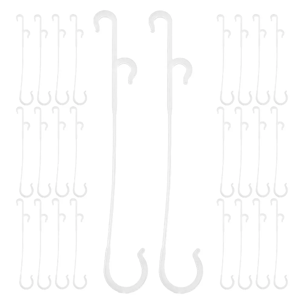 100 Pcs Tomato Clips Vine Support Plastic Garden Plant Climbing Hooks Reusable Easy Installation Stable Performance