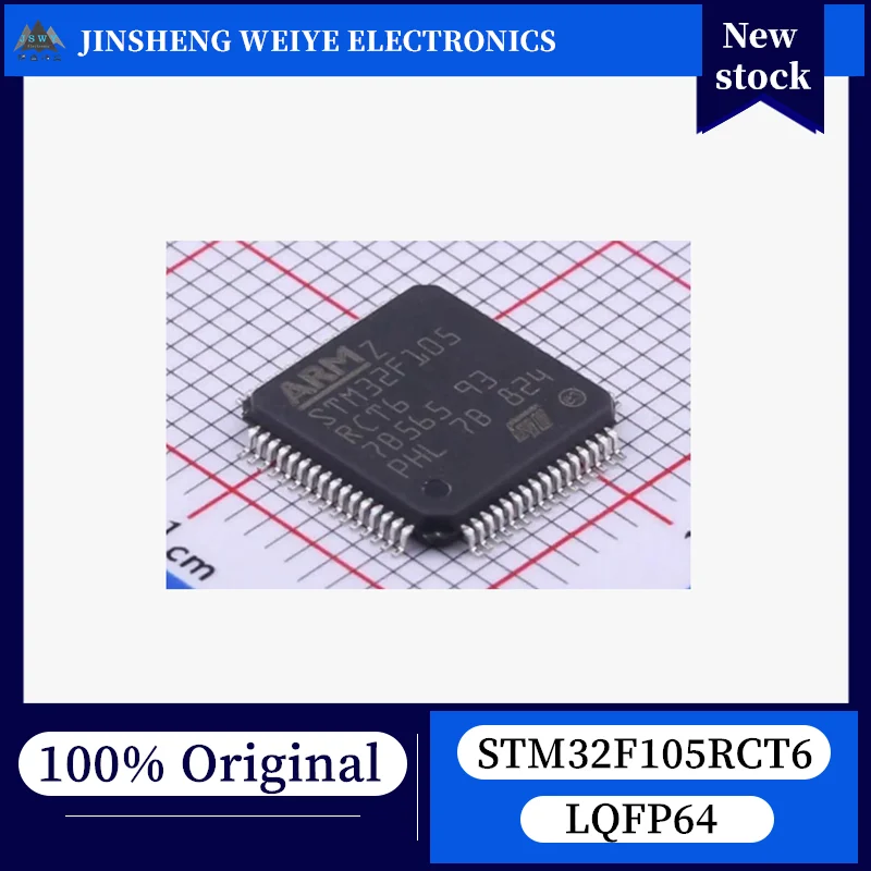 

(5/50 pieces) STM32F105RCT6 LQFP64 32-bit High-Performance Microcontroller, 100% New, Original, In Stock, Chipset
