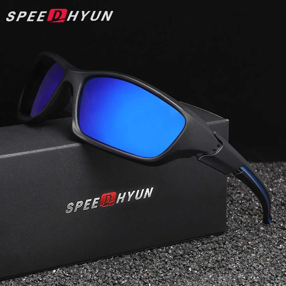 SPEEDHYUN Radfahren Brille Männer Mountainbike Fahrrad Sport Radfahren Sonnenbrille Anti-Glare Spiegel Objektiv Frauen