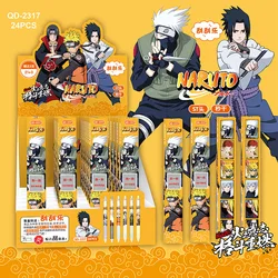 24pcs Naruto Creative Student Anime Press Pen ST Head Metal Pen Clip Press Sanrio Hello Kitty Gel Pen Signature Pen Wholesale
