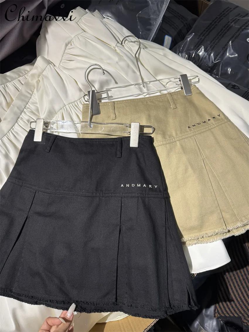 

Japanese Sweet Girl High Waist Slimming Skirt Security Pants Summer New Fashion Elegant Short Women's Denim Skirt Pants
