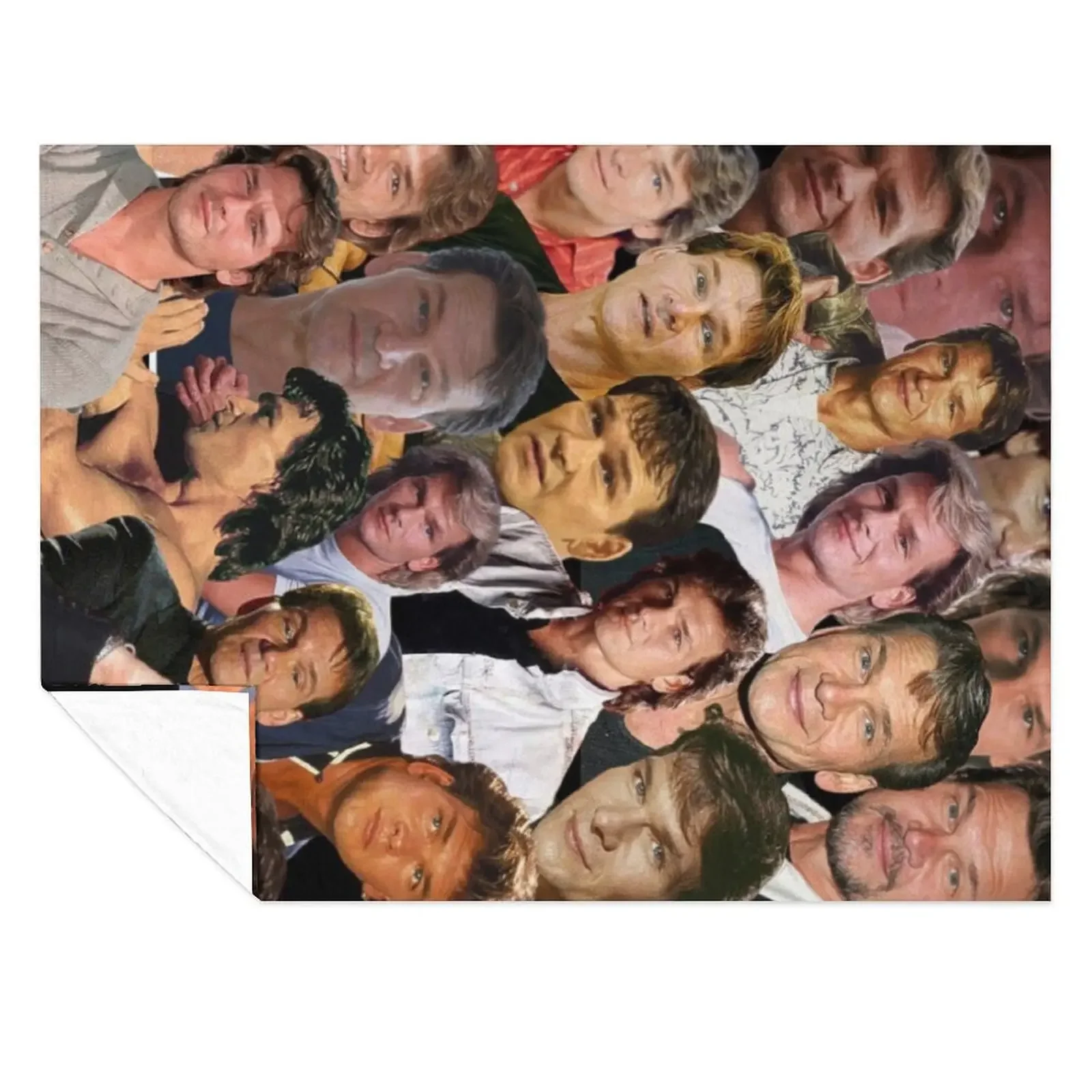 

patrick swayze photo collage Throw Blanket Designers blankets and throws Nap Decorative Sofa Blankets