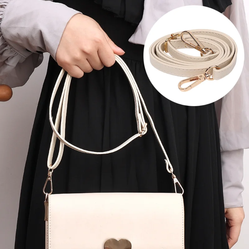 Leather Bag Strap Women Shoulder Crossbody Bag Belt Adjustable Wide Strap Bag Part Accessories Female Messenger Bag Strap 125cm