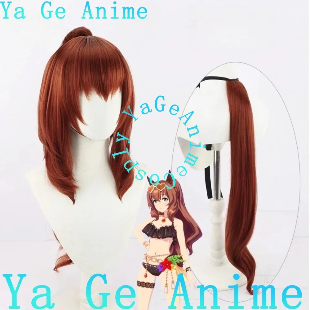 Wig Cosplay Gaya Baju Renang Uma Musume Pretty Derby Maruzensky Wig Pertunjukan Langsung Halloween Anime dan Game