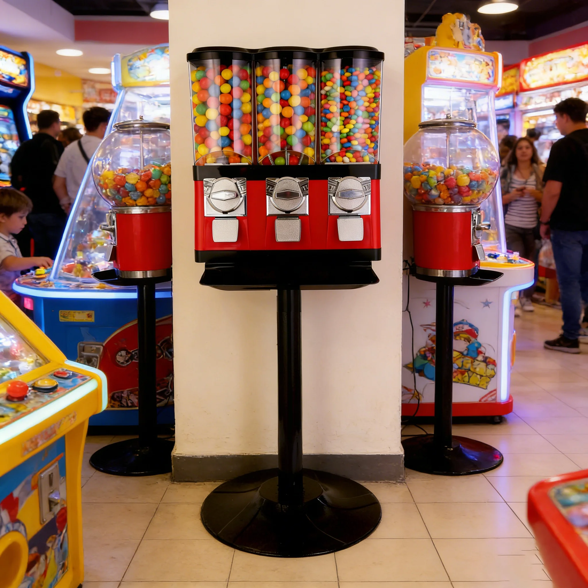 Sales of coin-operated toy  can-pulling , balloon vending machines,