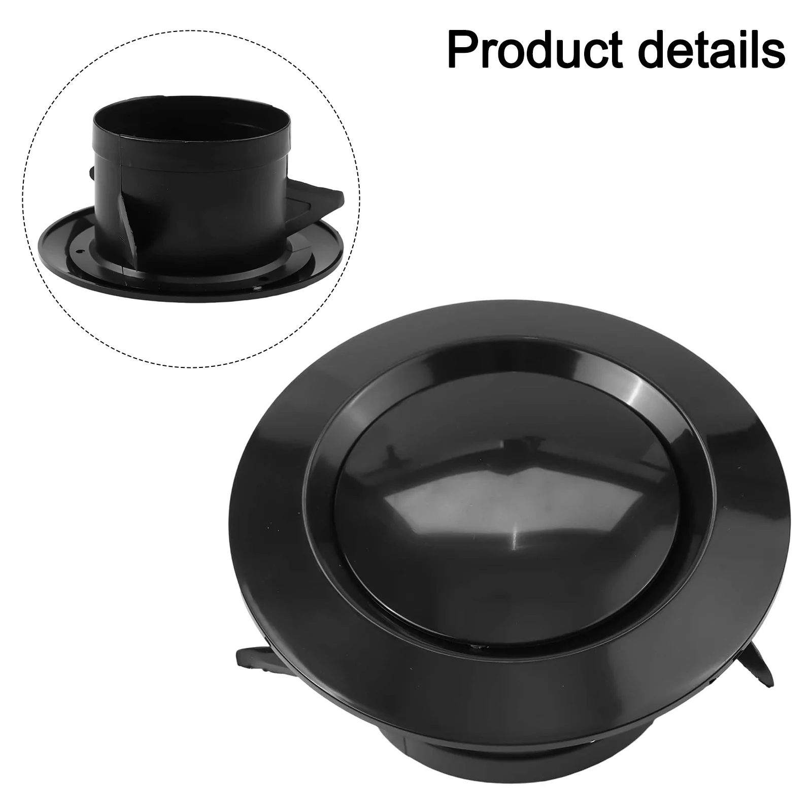 Premium Air Vent Cover for Efficient Ducting Made of ABS Material Suitable for Noise Reduction 75/100/125/150/200mm