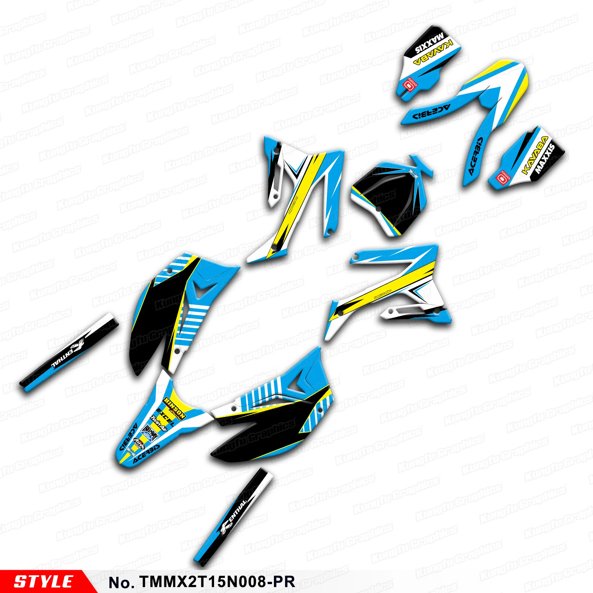 

Комплект для восстановления гоночной наклейки с графикой для TM Racing MX 2T 125 144 250 300 450 2015 2016 2017 2018 2019 2020 2021, TMMX2T15N008-PR