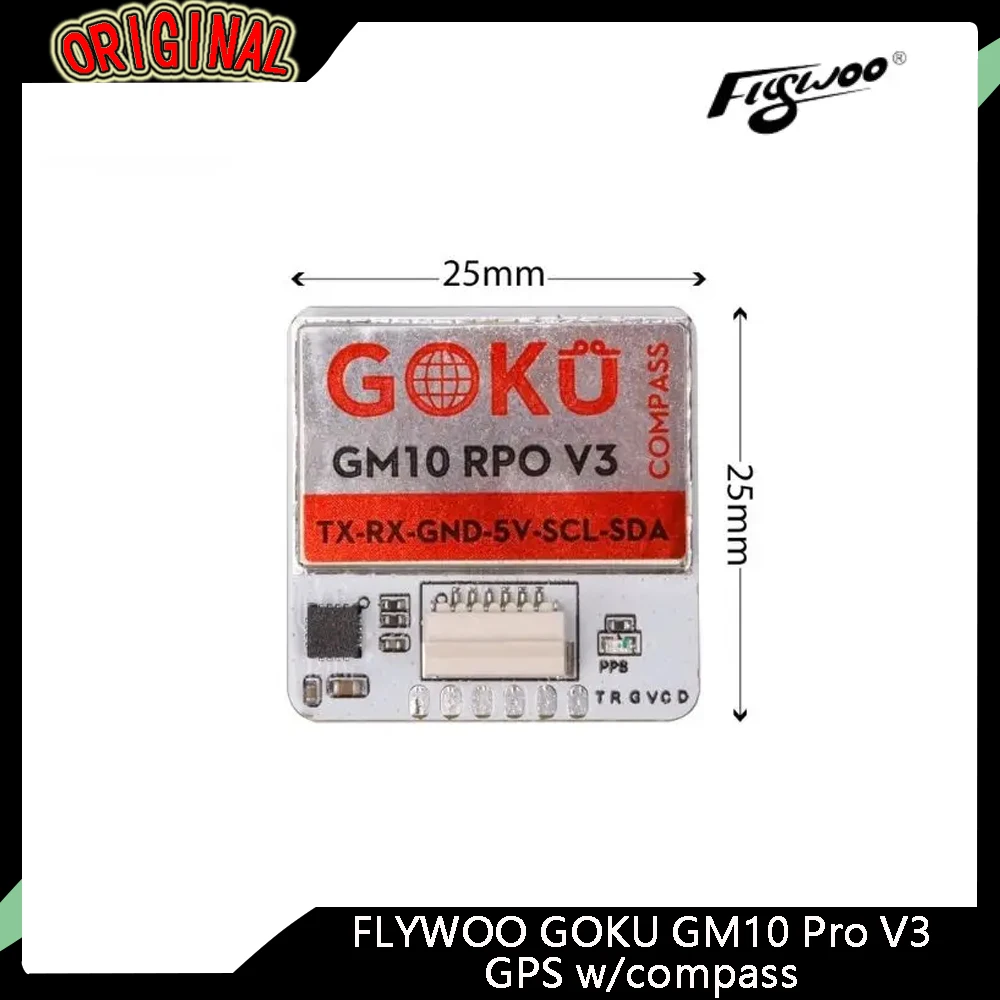 

Flywoo GOKU GM10 Pro V3 GPS (с компасом) — для гонок FPV и фристайлов