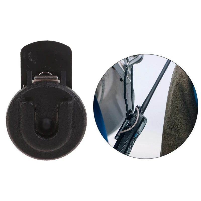 Universal Car Walkie Talkie Bracket Back Clip Stand Holder cho HYT Yaesu