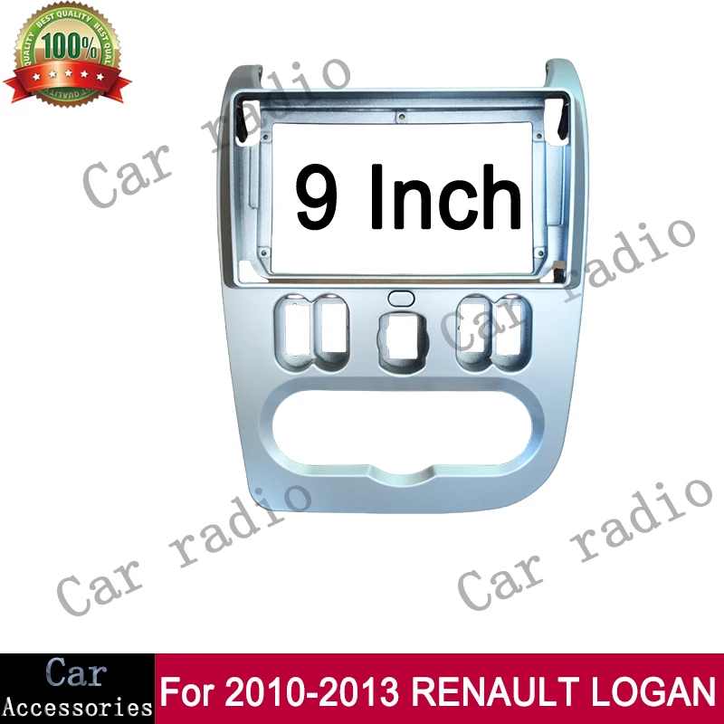 

Для 2010-2013 RENAULT LOGAN Frame RHD 9-дюймовый автомобильный радиоприемник Android Стерео Frame Player 2Din Головное устройство Fascia Panel Dashboard Cover