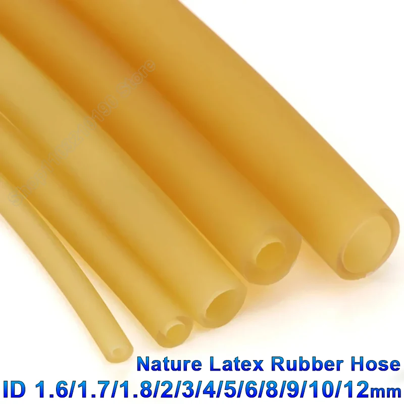 Nature Latex Rubber Hoses 1.6 1.8 2 3 4 5 6 7 8 10 12mm High Elastic Surgical Medical Tube Slingshot Catapult Fitness Laboratory