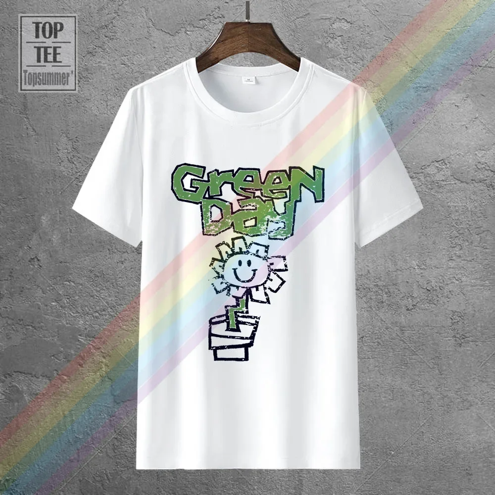 Nieuwe 100% Katoen Groene Dag Bloempot T-shirt Kerplunk Live On Air Insomniac Demolicious Ontwerp Tops Soft Tee