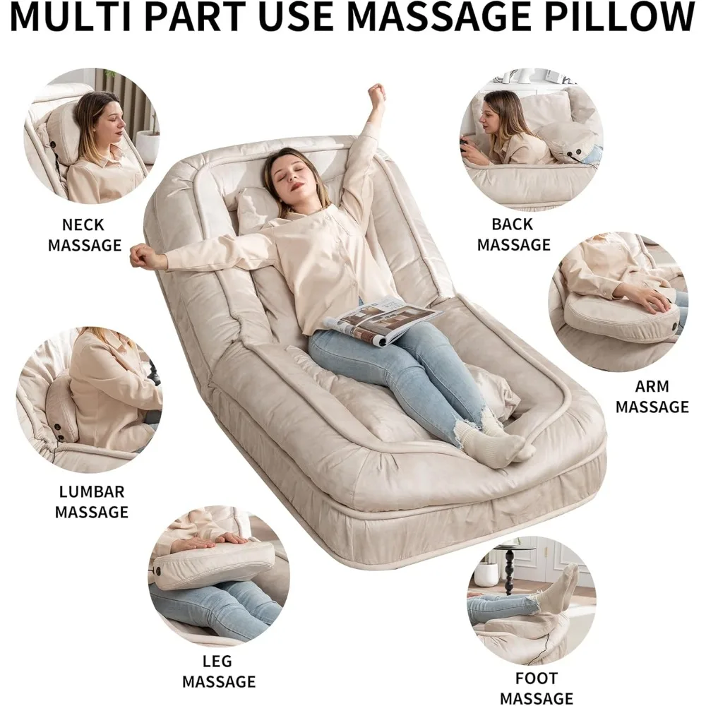 

human dog bed-lazy sofa chair,5 adjustable tatami bean bag with massage pillow,multi-functional floor sofa bed for adult & pets,