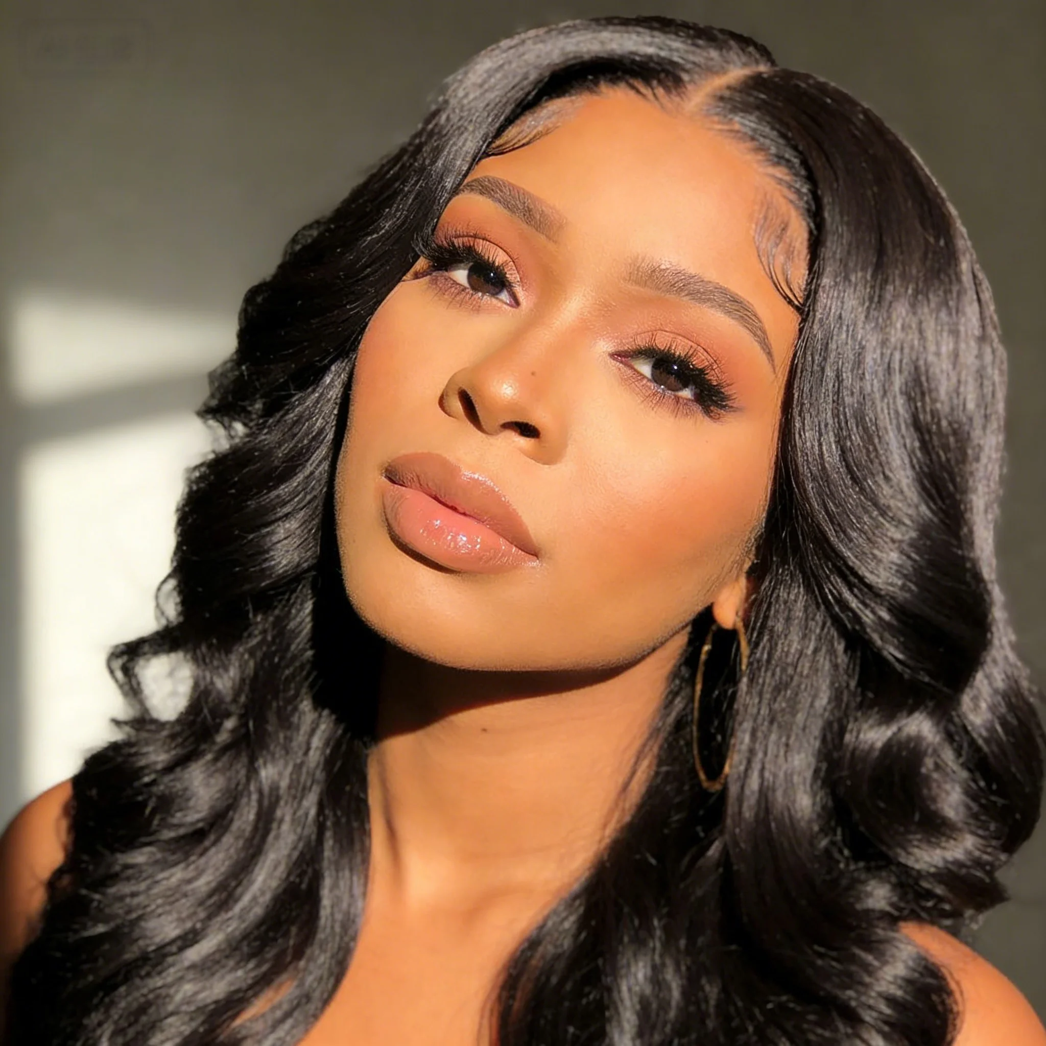 

Парик с кружевной основой Body Wave, 180% плотность, из натуральных волос, с эффектом Baby Hair, предварительно осветленные узлы, для женщин