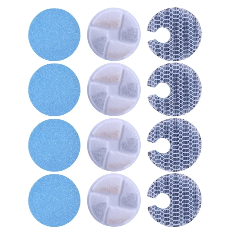 

Water Fountain Replacement Activated-Carbon Filter for Replaced Filter Flower for Pet Dogs Round Drinking Fountain F1CC