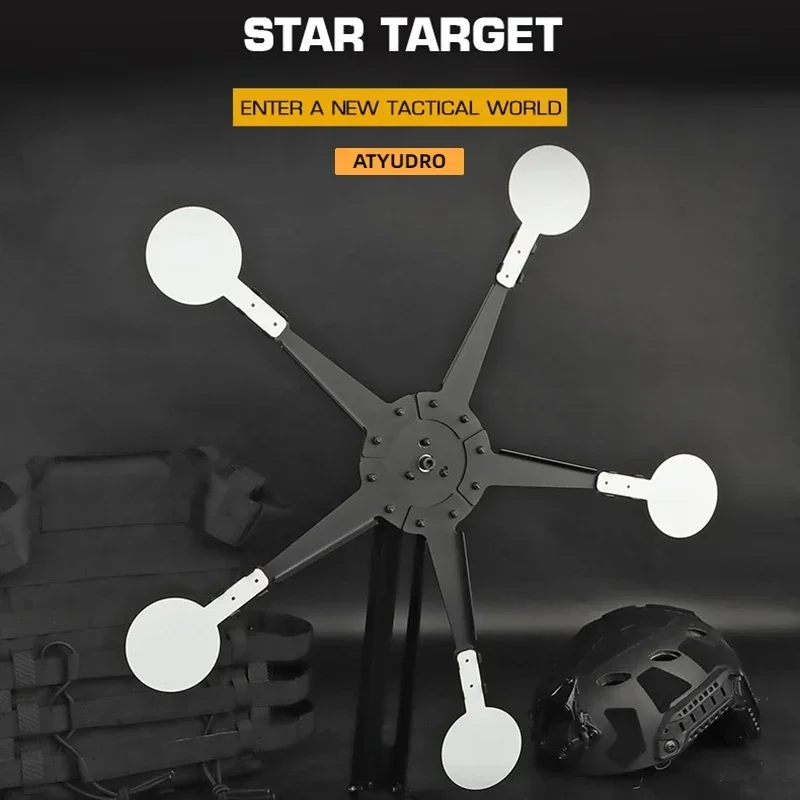 ATYUDRO Star Shooting Training Target Equipment Airsoft Paintball Acessories Paintball Tactical Pistol Hunting Sports Outdoor