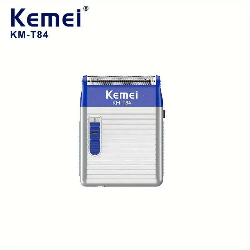 Kemei KM-T84 portable electric veneer reciprocating blade head pocket shaver