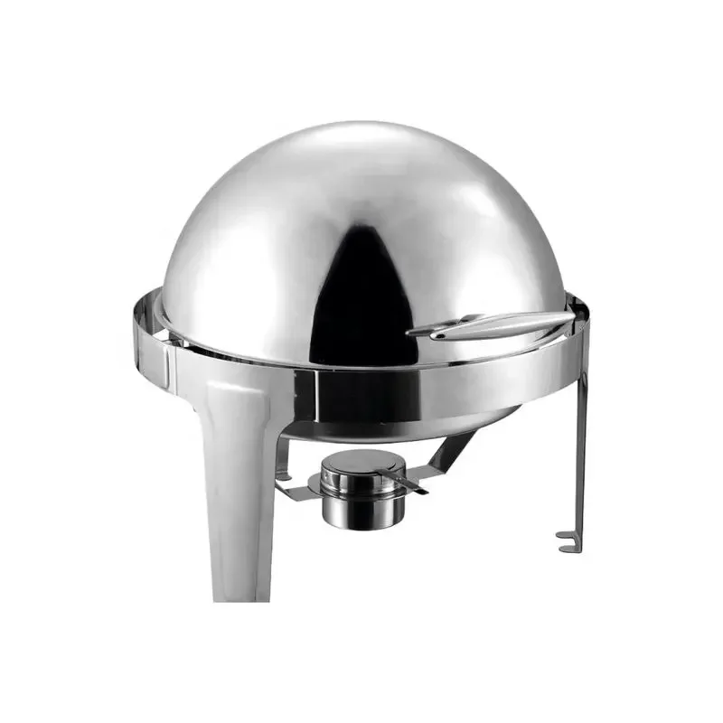 Hotel stainless steel round roll top hot pot kitchen stainless steel hot pot