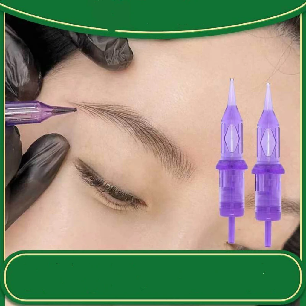 

Agulhas transparentes para cartucho de tatuagem, 10 peças, descartáveis, esterilizadas, para máquina de tatuagem, fornecimento