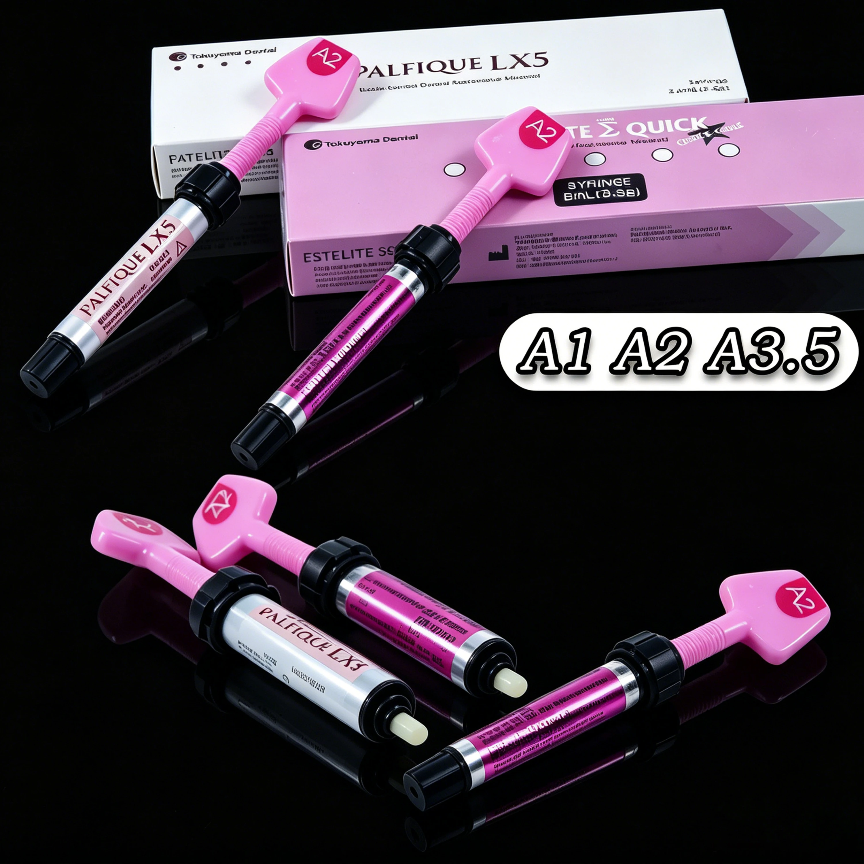 Résine composite photopolymérisable Tokuyama Dental Palfique LX5 A2 3,8 g/pièce Matériau de restauration dentaire universel