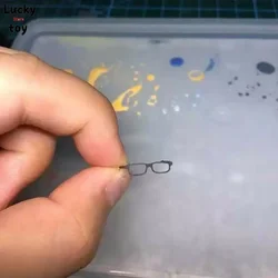 Collection 1/12 Scale Black Glasses Frames Without Lense for 6