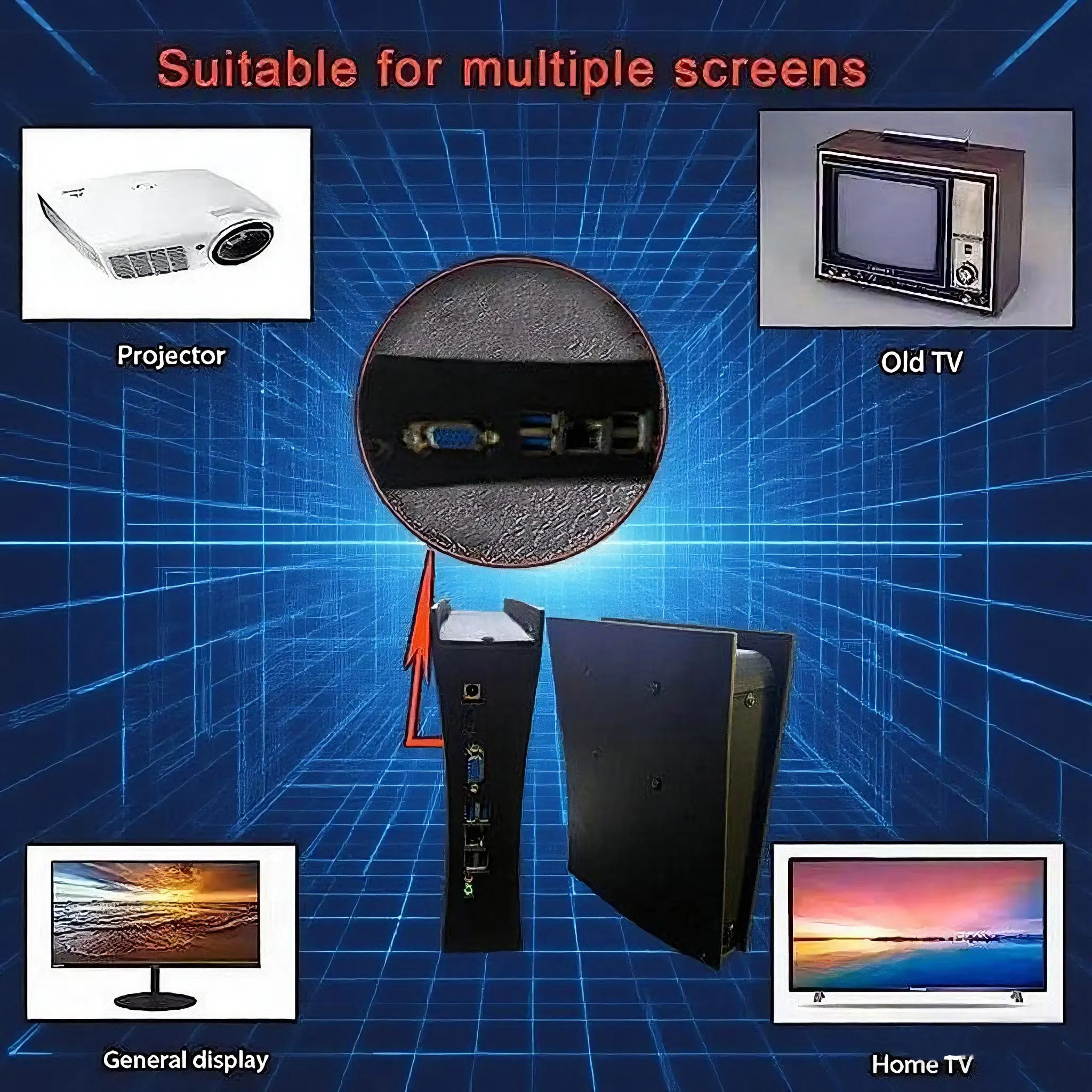 60 + Эмуляторы BS5 500 ГБ Ретро игровая консоль Batocera I3-3110M 70000 + игры для Wii PS2 PSP GameCube N64 Беспроводная ручка 4K HD TVBox