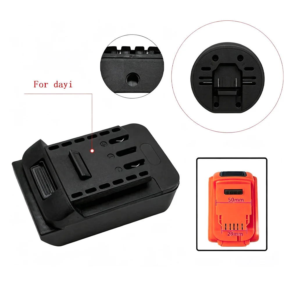 Dcb200 Converter Power Tool Adapter Plastic Material Black Finish Lightweight Build High Durability For DIY Projects