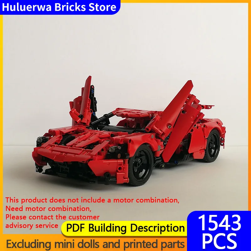 

Модель городской автомобиль MOC, строительные кирпичи GT, спортивный автомобиль с дистанционным управлением, модульная технология, детские праздничные подарки, сборка игрушек, костюм