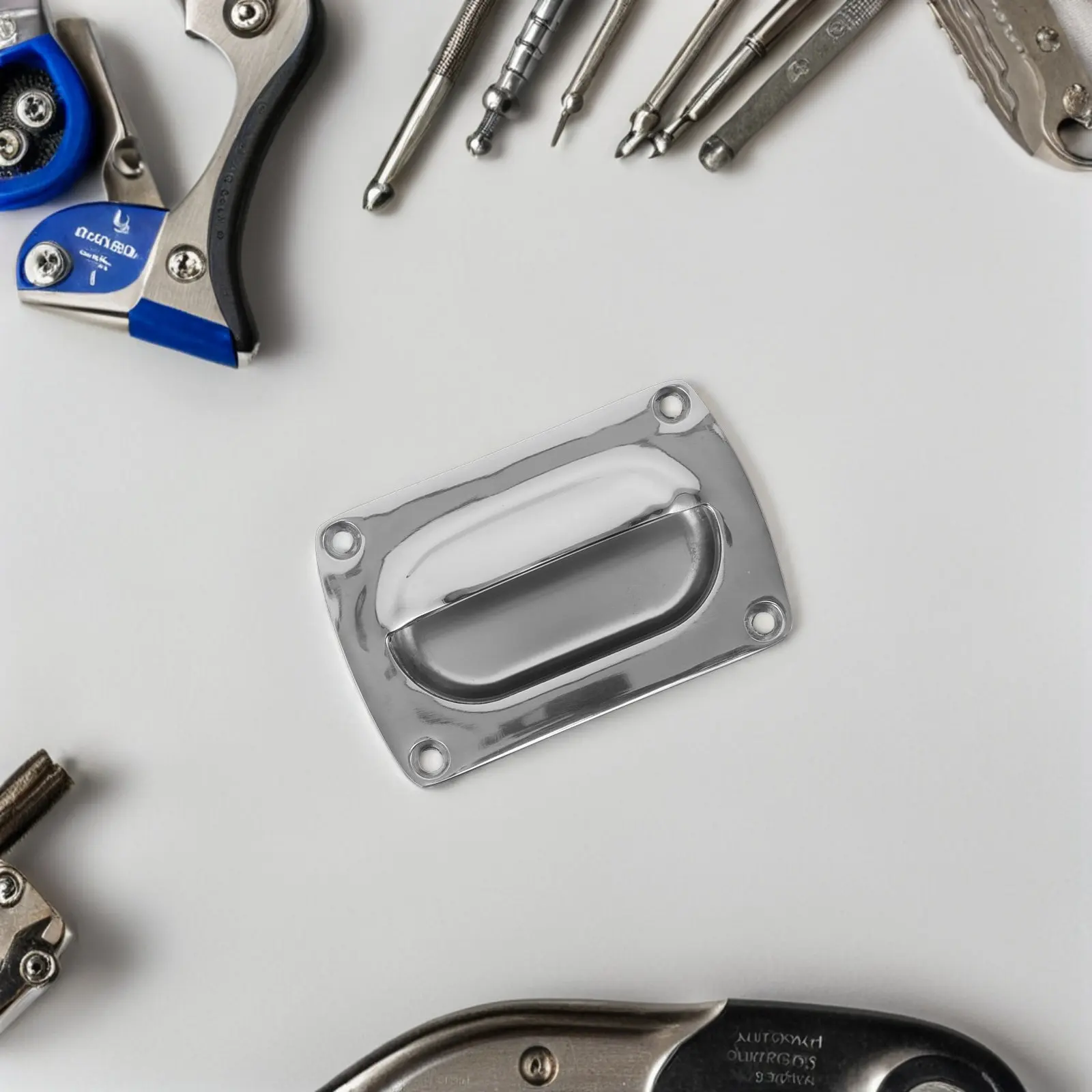 Marine Stainless Steel Boat Hatch Pull Handle Rectangular Recessed Grab Handle Deck Hatch Drawer Floor Uses Drawer Handles