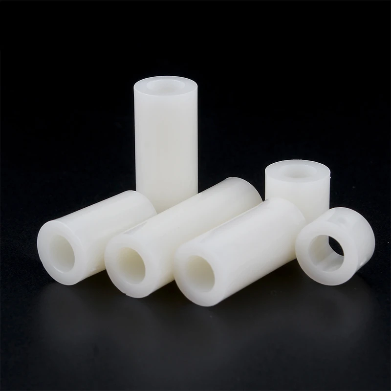 M3 M4 M5 M6 M8 ABS Nylon Insulation Column Pad Straight Support Column Nylon Sleeve ABS Cylindrical Round Hole Pillar PCB Spacer