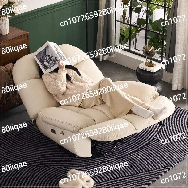 Electric rocking chair sofa adult home living room leisure rotating lazy chair multi-functional eggshell rocking chair recliner