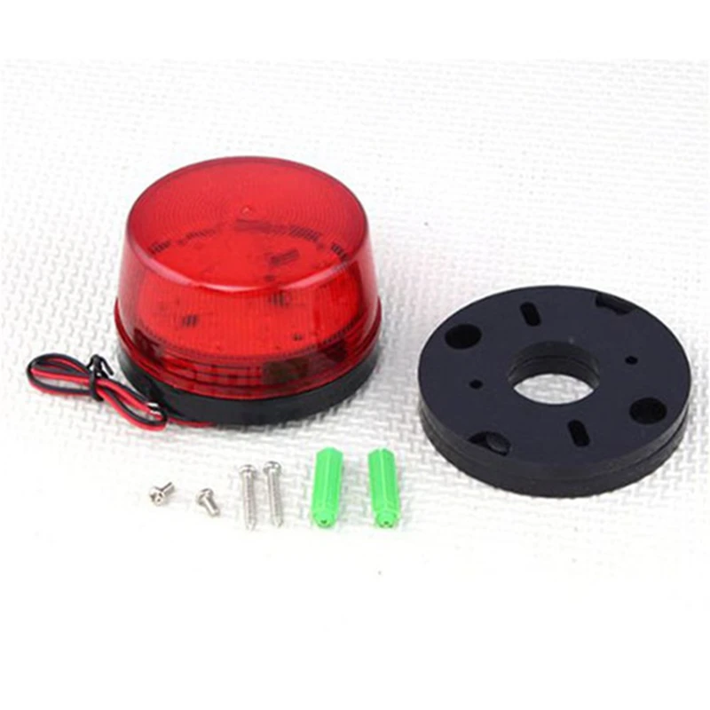 FULL-4X 12V Alarm LED blinkendes Blitzlicht für Home Security Alarm System Rot