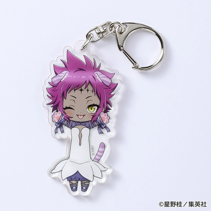D.Gray-man KeyChain Women Cat Ear Key Chain for Men Allen Walker