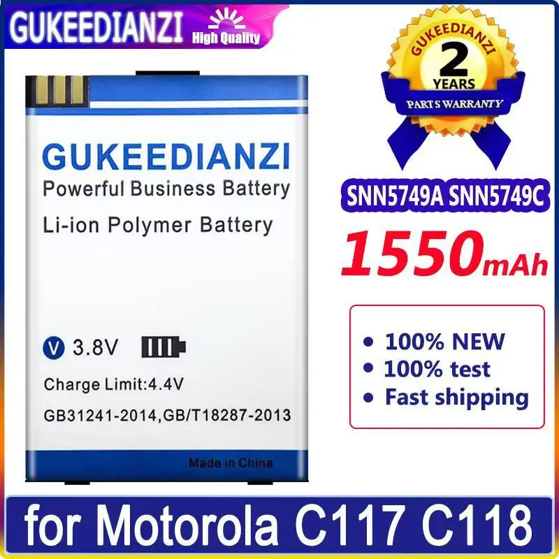 

SNN5749A SNN5749C для Motorola Moto C117 C118 C155 C139 C115 C116 C157 V171 W150I W200 1550 мАч безопасный аккумулятор для мобильного телефона