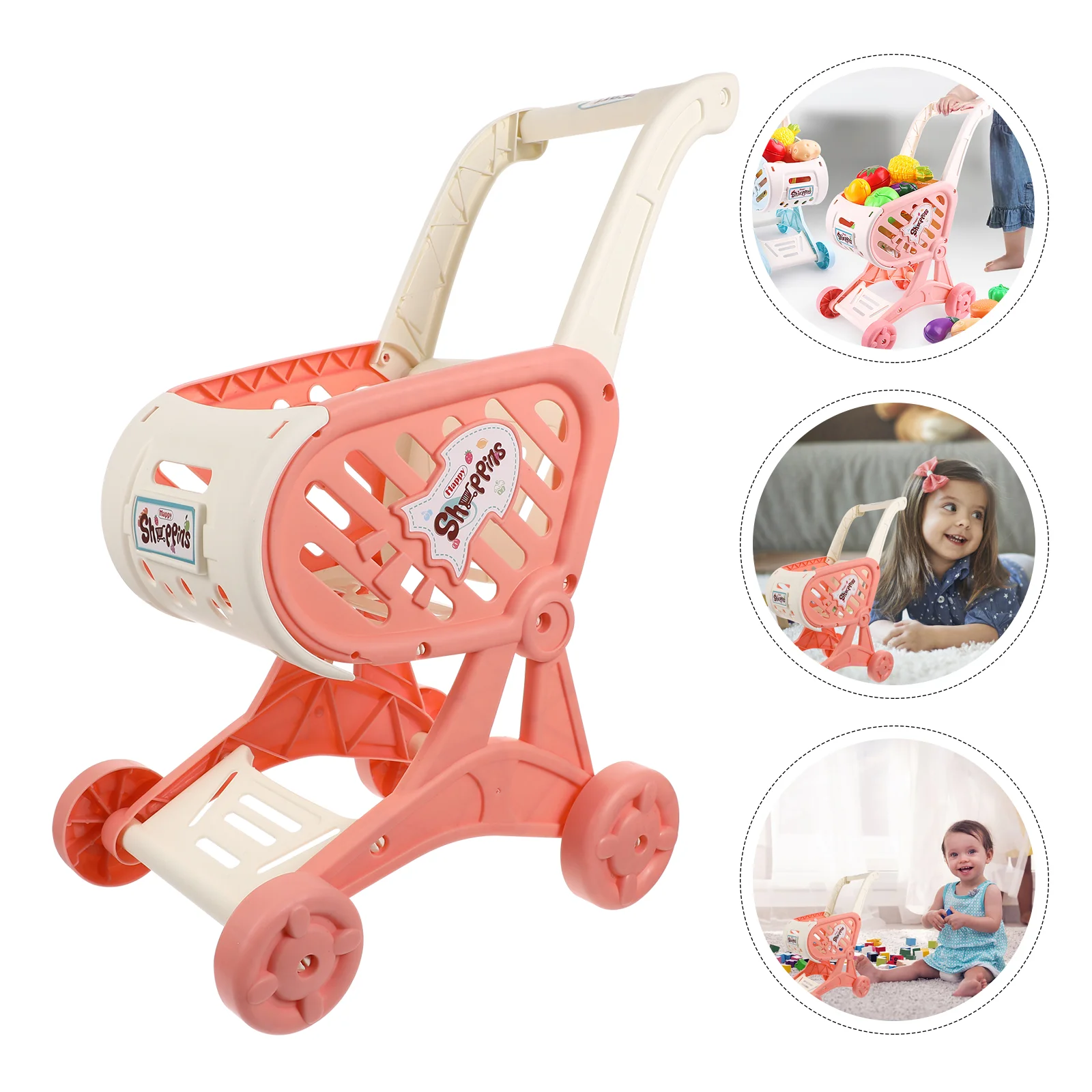 Kids Vacuum Simulation Shopping Cart Baby Rolling Mini Truck Toddler Toys for Girls