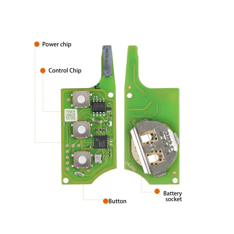 2pcs/lot XHORSE XEB510EN B5 Super Remote Key 3 Buttons with XT27B Super Chip for B5 Type for VVDI2 VVDI Key Tool