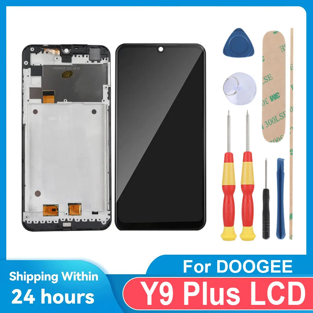 For DOOGEE Y9 Plus/ 6.3inch FHD+ LCD Display + Touch Screen+With Frame