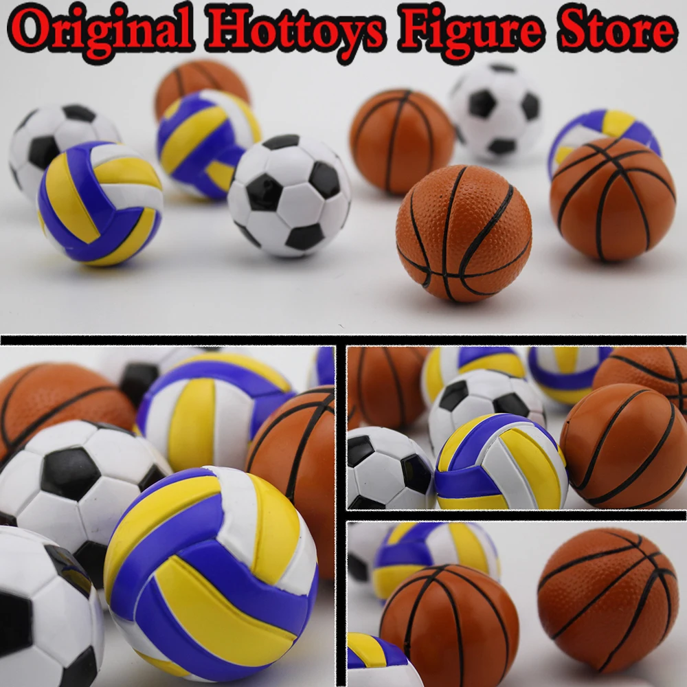 In Stock 1/6 Soldier Scene Accessory Basketball/Football/Volleyball Diameter About 4 Centimeters Fit 12'' Action Figure Doll