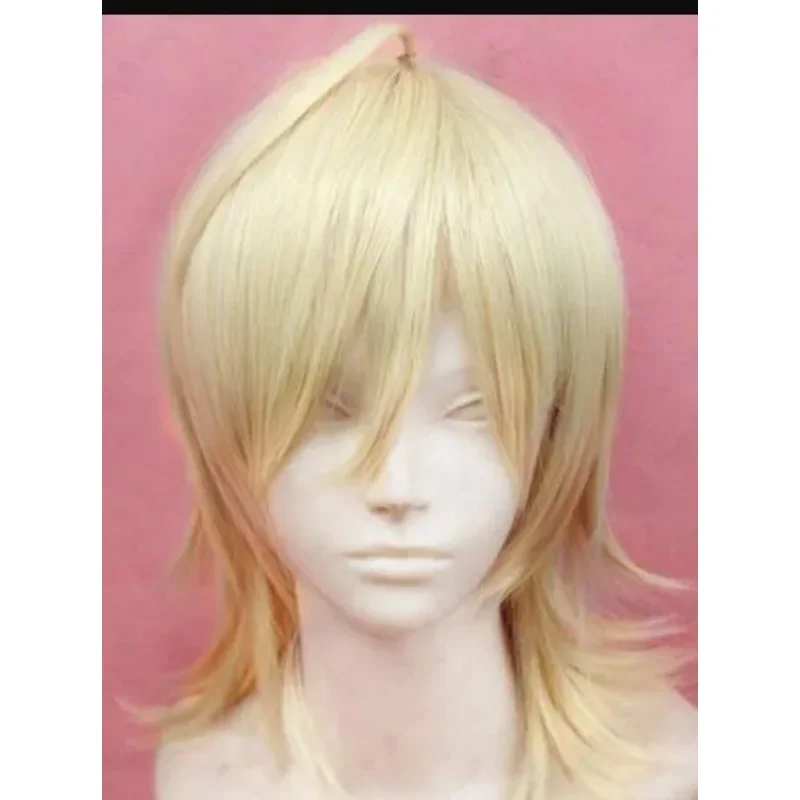 WIGLL NEW COS  >>>Devils and Realist William Twining Blond mix Short Cosplay Wig