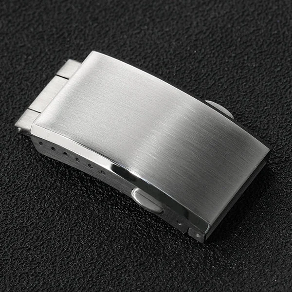 Bracciale Per Orologio In Acciaio A Maglia Milanese Nera - Chiusura A Farfalla - Masar