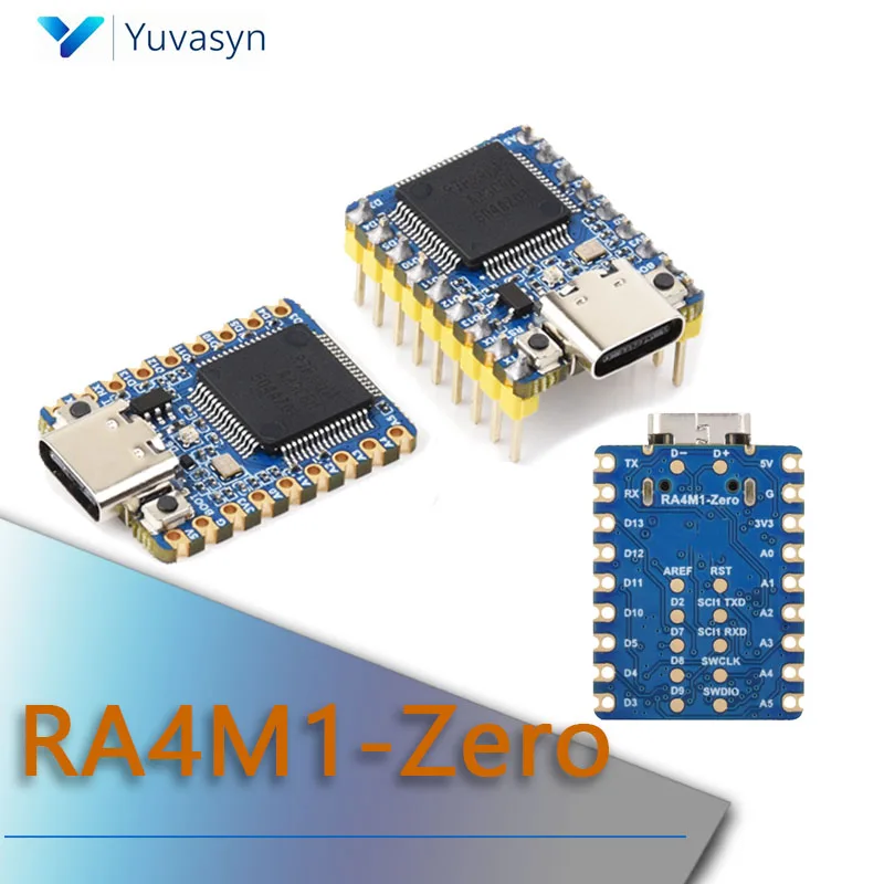 

RA4M1-Zero Mini Development Board RA4M1Built-in RGB LED 32-bit MCU-RA4M1 48MHz With FPU Supports Firmware Encryption for arduino