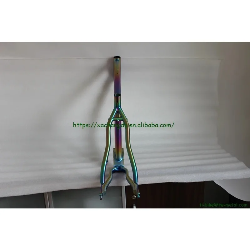 XACD Made Titanium Pinion Bike Frame With Fork In Anodized Rainbow Color