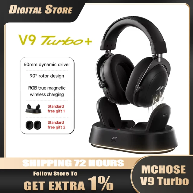 Mchose V9 터보+ 무선 게이밍 헤드셋