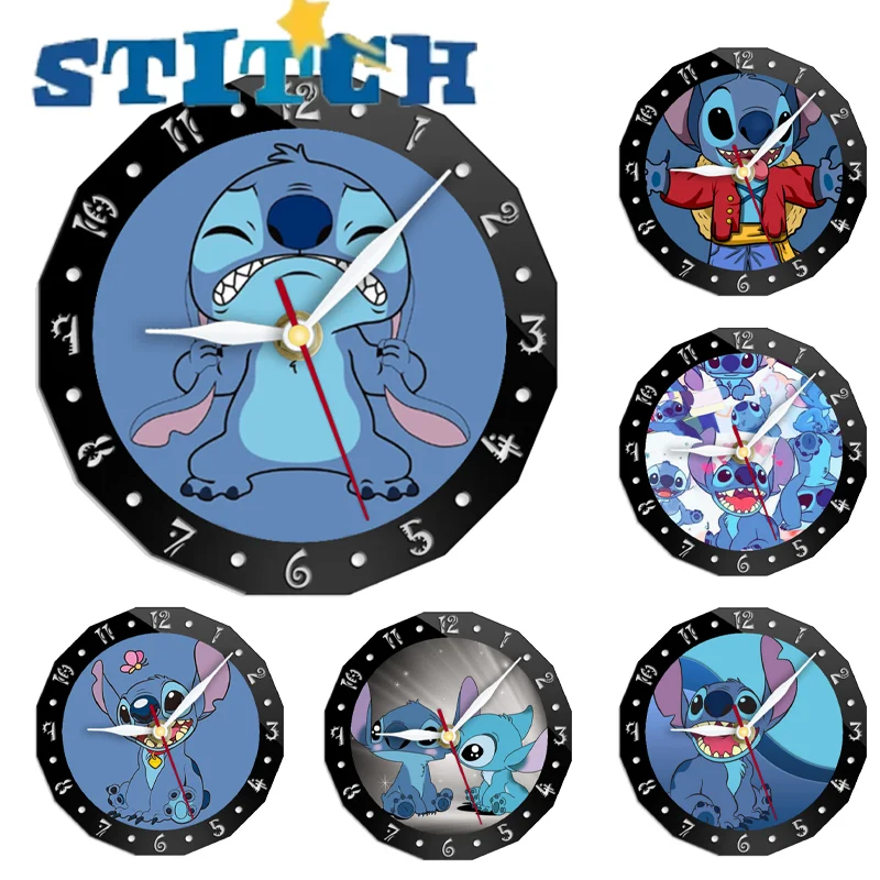 

Disney Stitch Alarm Clock Cute Cartoon Home Decor Digital Clock Children Bedroom Desktop Ornament Supplies Kids Birthday Gifts