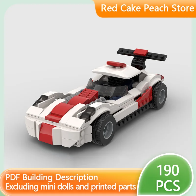 

Модель скоростного гоночного автомобиля MOC, строительные кирпичи V8, высокопроизводительный спортивный автомобиль, модульная технология, детские праздничные подарки, сборная игрушка