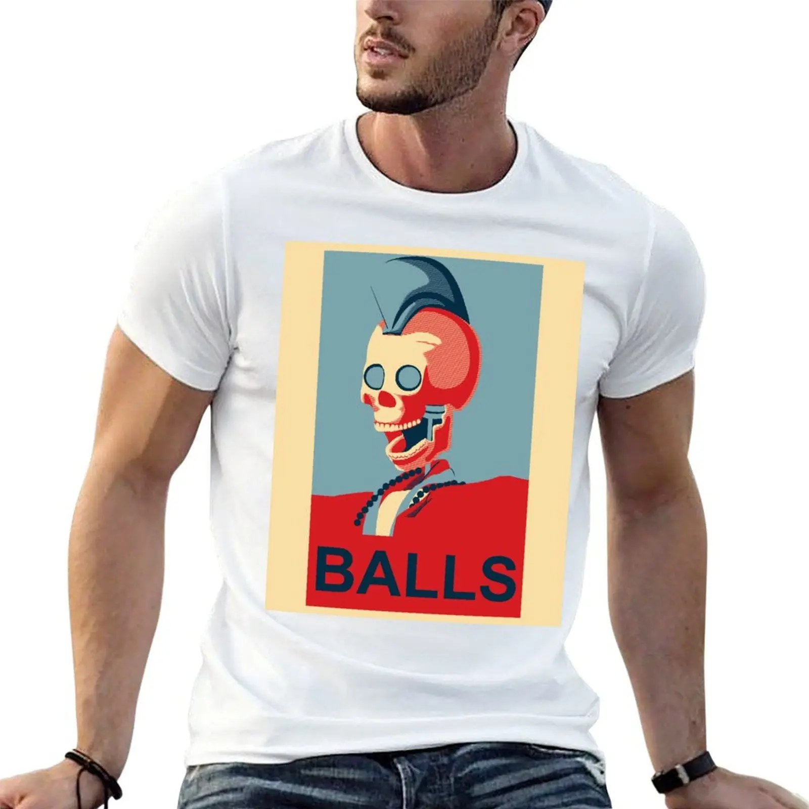 Geoff Peterson T-Shirt summer tops oversized graphic tee mens white t shirts