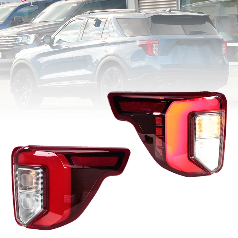 

Светодиодный задний фонарь для Ford Explorer ST 2020 2021 2022 2023, сиганл, лампа дальнего света, задний фонарь в сборе, внешние аксессуары