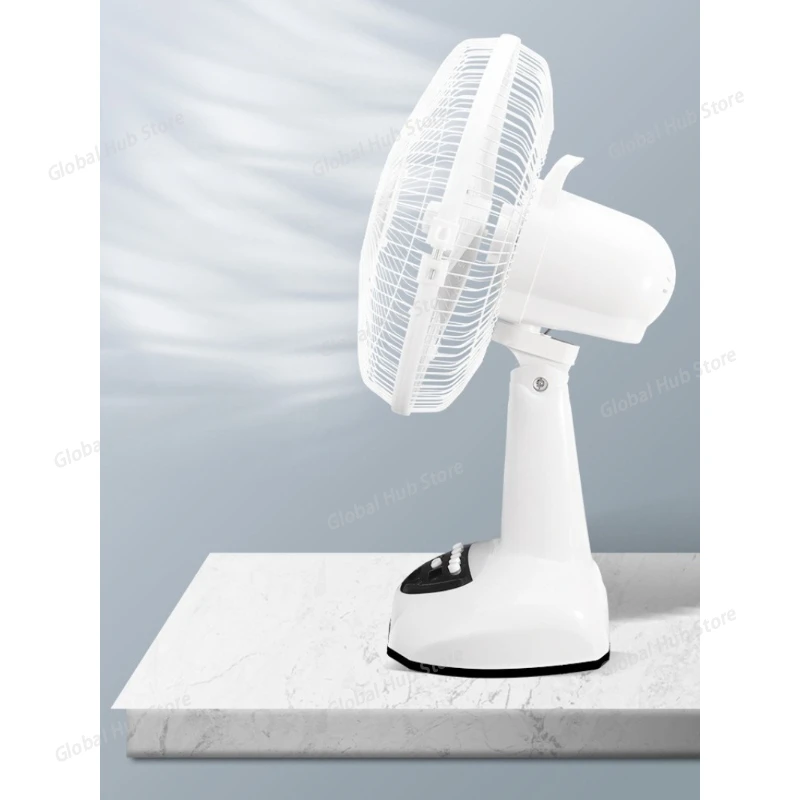16-inch Desktop Solar-powered Electric Fan for Home Use with Strong Wind Power Portable and Rechargeable Battery for Dormitories