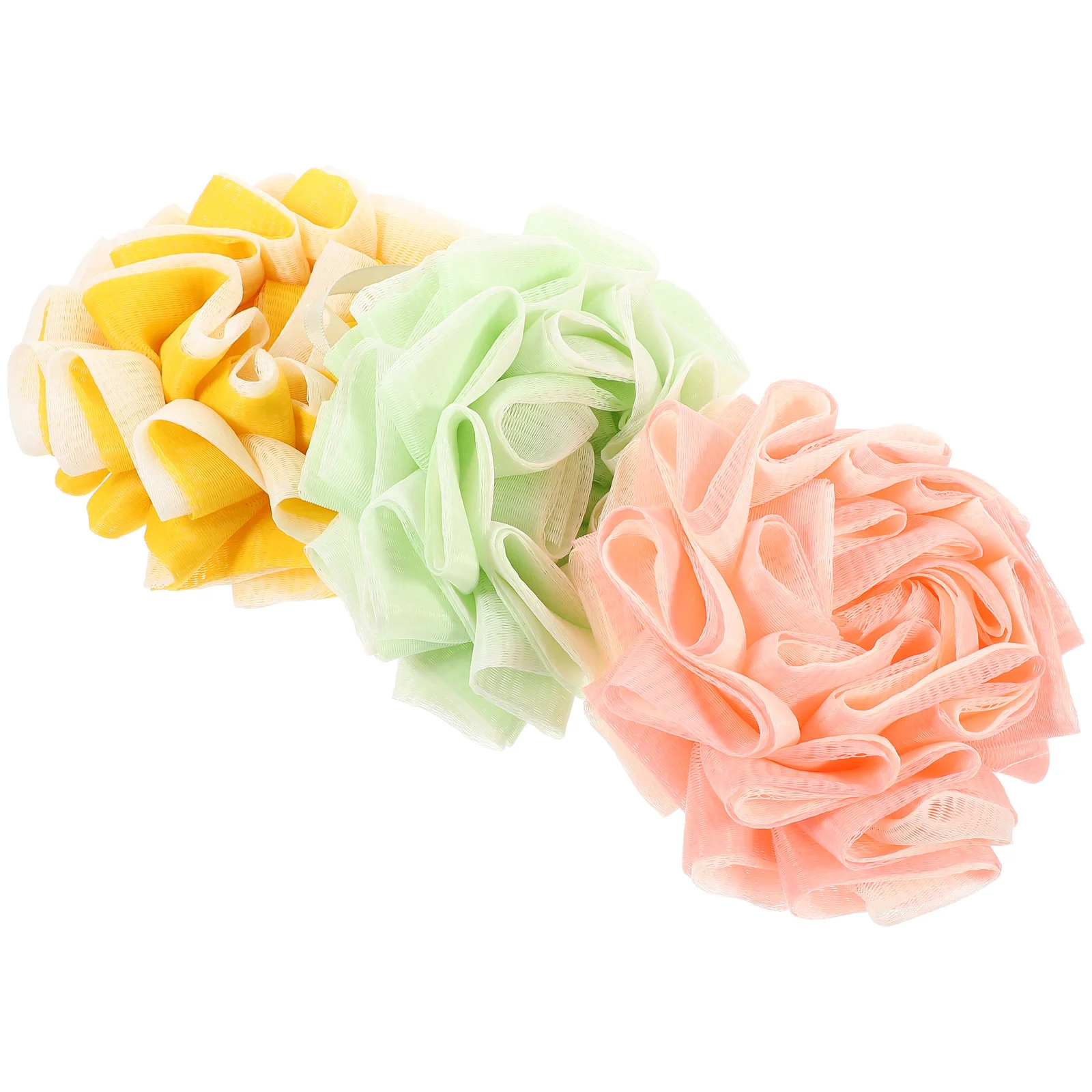 

3 Pcs Shower Sponge Bath Ball Exfoliating Loofah Polyester Kids Puff Body Sponges Women Foams Deep Cleansing
