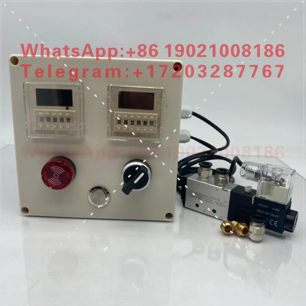 Cylinder reciprocating automatic cycle action with counting warning two-position five-way reversing valve pusher